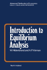表紙画像: Introduction to Equilibrium Analysis 9780720436068