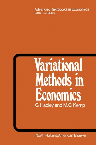 Cover image: Variational Methods in Economics 9780720436013