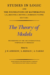 Imagen de portada: The Theory of Models 9780720422337