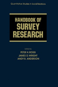 Cover image: Handbook of Survey Research 9780125982269