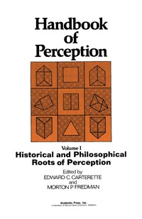 صورة الغلاف: Historical and Philosophical Roots of Perception 9780121619015