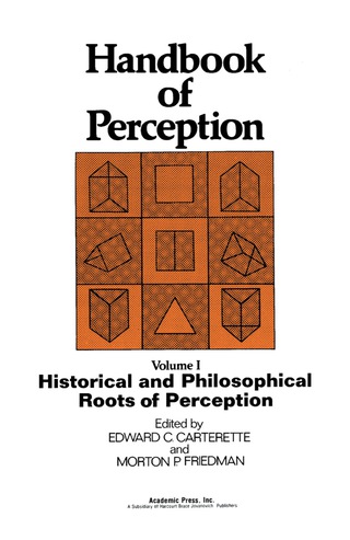 Imagen de portada: Historical and Philosophical Roots of Perception 9780121619015
