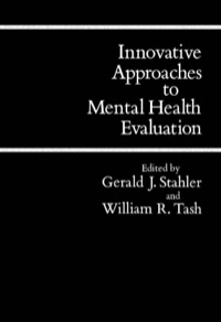 صورة الغلاف: Innovative Approaches to Mental Health Evaluation 9780126630206