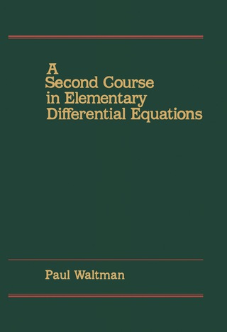 Imagen de portada: A Second Course in Elementary Differential Equations 9780127339108