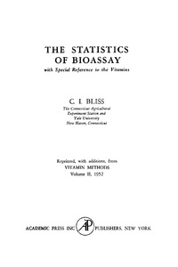 Cover image: The Statistics of Bioassay 9781483256627