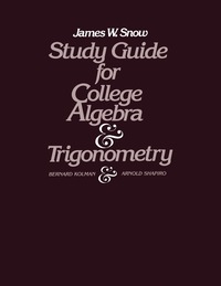 Cover image: Study Guide for College Algebra and Trigonometry 9780124178410