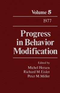 صورة الغلاف: Progress in Behavior Modification 9780125356053