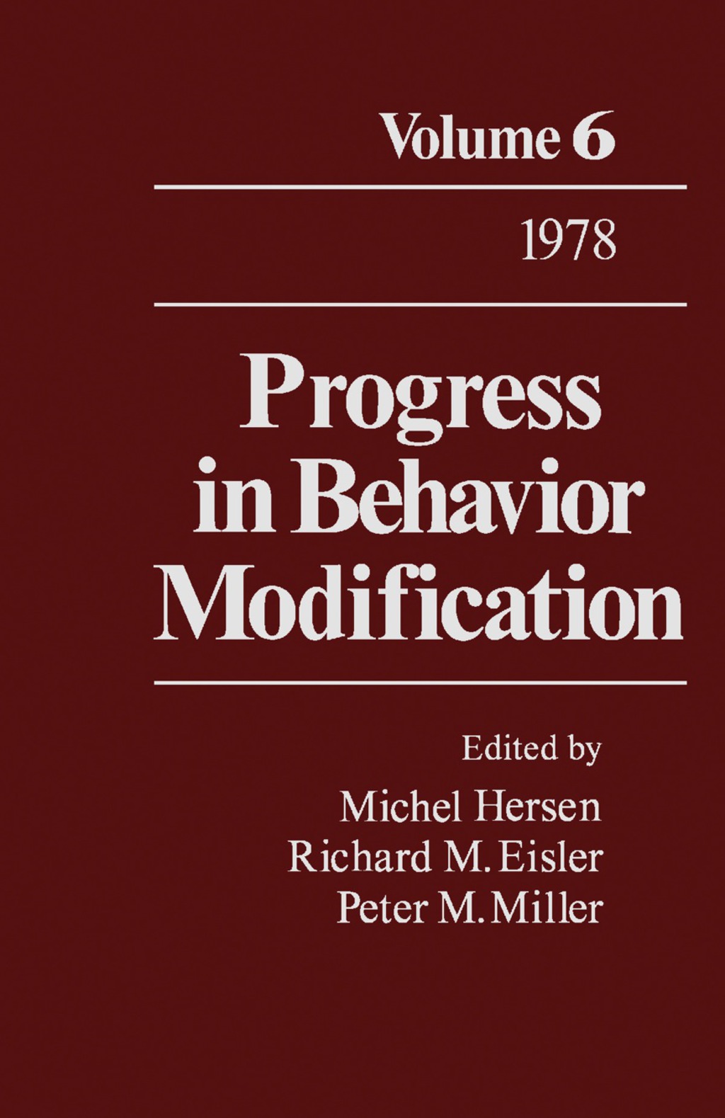 Progress in Behavior Modification (eBook)
