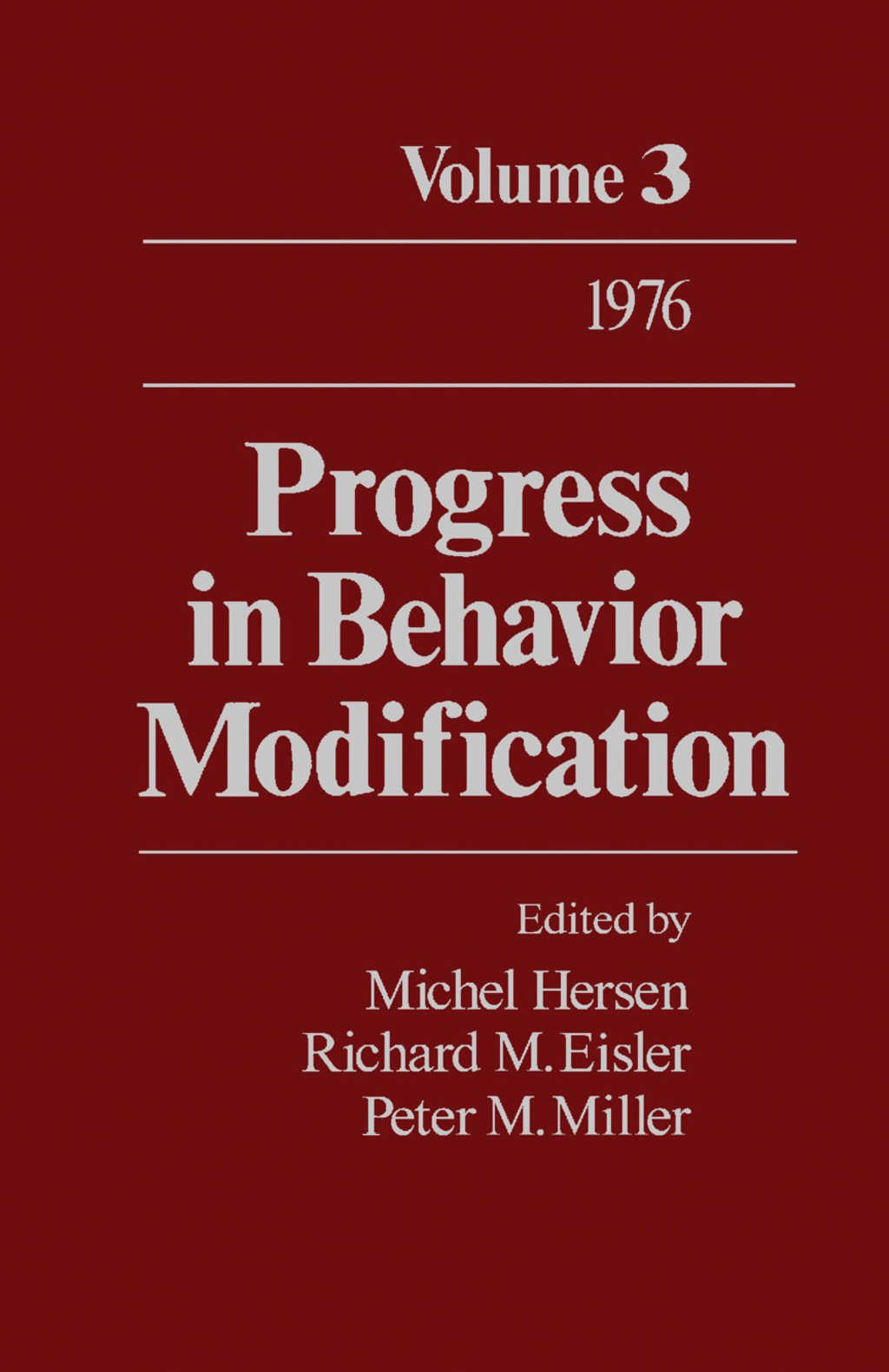 Progress in Behavior Modification (eBook)