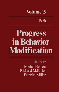صورة الغلاف: Progress in Behavior Modification 9780125356039