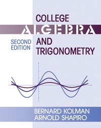 Omslagafbeelding: College Algebra and Trigonometry 2nd edition 9780124179059