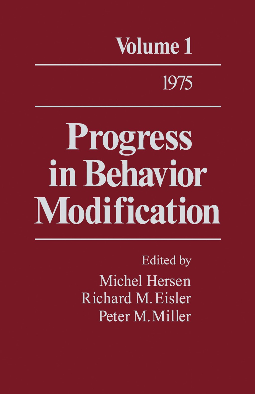 Progress in Behavior Modification (eBook)