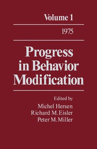 Imagen de portada: Progress in Behavior Modification 9780125356015
