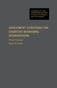 صورة الغلاف: Assessment Strategies for Cognitive–Behavioral Interventions 9780124044609