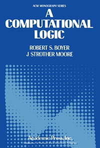 表紙画像: A Computational Logic 9780121229504