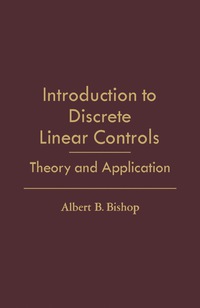 表紙画像: Introduction to Discrete Linear Controls 9780121016500