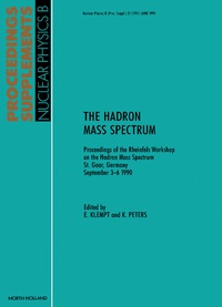 表紙画像: The Hadron Mass Spectrum 9781483228976