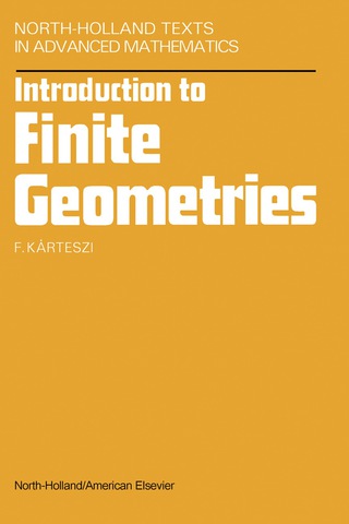 صورة الغلاف: Introduction to Finite Geometries 9780720428322