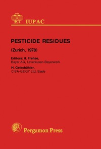 صورة الغلاف: Pesticide Residues 9780080239316