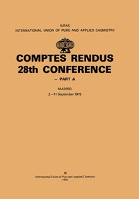 Imagen de portada: Comptes Rendus 28th Conference 9780080211558