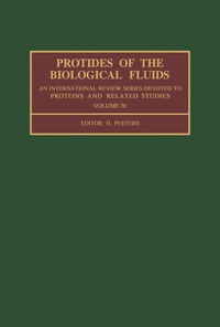 Cover image: Protides of the BIological Fluids 9780080298153