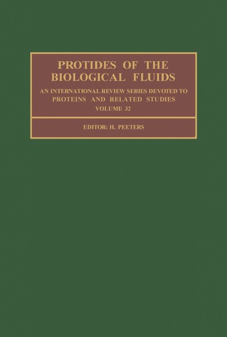 Cover image: Protides of the Biological Fluids 9780080317397