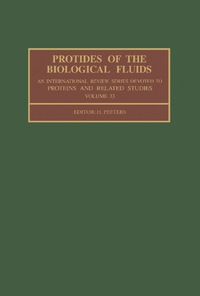 Immagine di copertina: Protides of the Biological Fluids 9780080332154