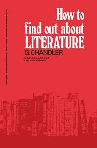 Imagen de portada: How to Find Out About Literature 9780080127651