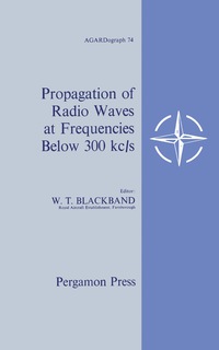 Immagine di copertina: Propagation of Radio Waves at Frequencies below 300 Kc/s 9780080102689