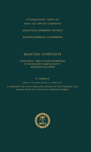 Cover image: Selected Constants 9780408701778