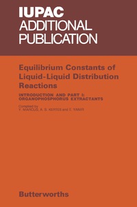 Cover image: Equilibrium Constants of Liquid-Liquid Distribution Reactions 9780408705707