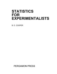 表紙画像: Statistics for Experimentalists 9780080126005