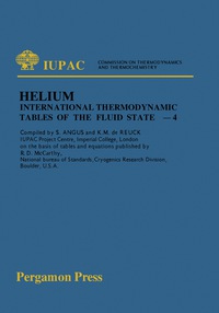 Imagen de portada: International Thermodynamic Tables of the Fluid State Helium-4 9780080209579