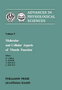 Imagen de portada: Molecular and Cellular Aspects of Muscle Function 9780080268170