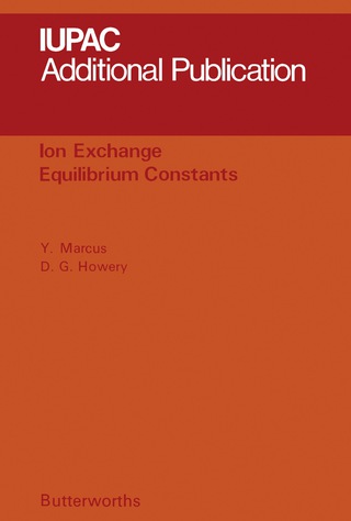 表紙画像: Ion Exchange Equilibrium Constants 9780408707107