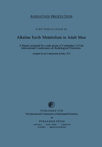 Imagen de portada: Alkaline Earth Metabolism in Adult Man 9780080171913
