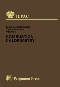 Cover image: Combustion Calorimetry 9780080223858
