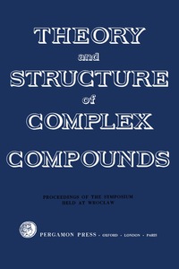 Cover image: Theory and Structure of Complex Compounds 9781483228419