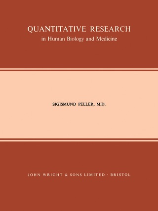 Cover image: Quantitative Research in Human Biology and Medicine 9781483232560