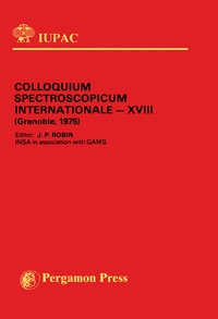 Imagen de portada: Colloquium Spectroscopicum Internationale 9780080215693