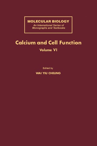 Cover image: Calcium and Cell Function 9780121714062