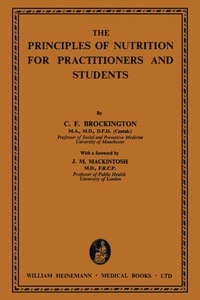 Cover image: The Principles of Nutrition for Practitioners and Students 9781483233055