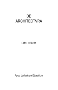 Imagen de portada: De architectura: Libri decem 9781483283005