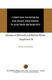 Cover image: Computer Techniques for Image Processing in Electron Microscopy 9780120145706