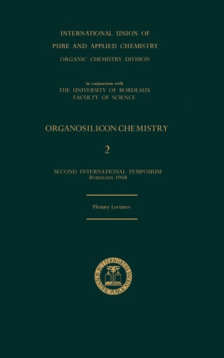 表紙画像: Organosilicon Chemistry: 2 9780408894715