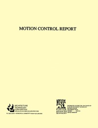 Cover image: Motion Control Report 9781856170482