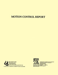 Imagen de portada: Motion Control Report 9781856170482