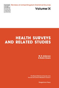 Cover image: Health Surveys and Related Studies 9780080224596