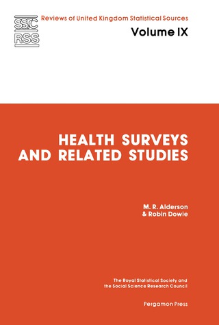 Cover image: Health Surveys and Related Studies 9780080224596