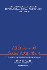 表紙画像: Attitudes and Social Adaptation 9780080260747